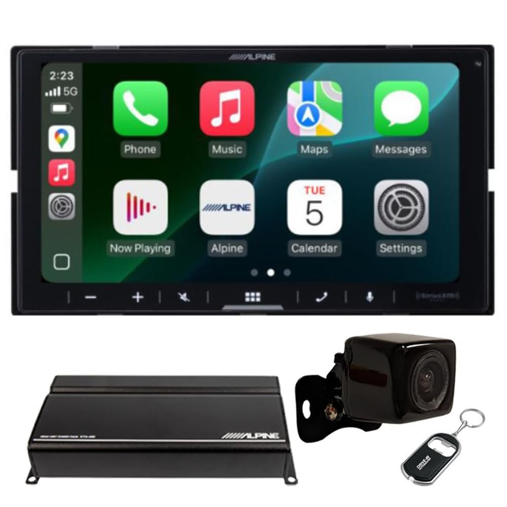 Alpine iLX-W770-M 6.75" Shallow Chassis 2-DIN Capacitive Touchscreen Digital Multimedia Receiver with Backup Camera and Amplifier