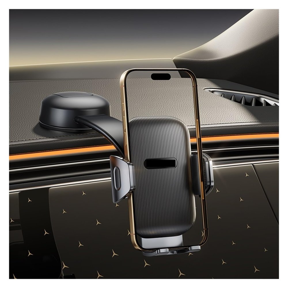 LDGSUPH Dashboard & Windshield Car Phone Holder, Strong Suction Mount Adjustable Clip for Phone, 360 Rotation Air Vent Magnetic Phone Mount Stand(Foldable Holder)