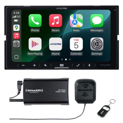 Alpine iLX-W770-M 6.75" Shallow Chassis Double-DIN Capacitive Touchscreen Digital Multimedia Receiver with SXV300V1 SiriusXM Tuner