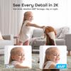 Geeni Scope Ultra 2K 360 Smart Indoor Camera, 1440p HD Auto-Tracking, Dual Band WiFi 2.4GHz 5GHz, Alexa & App Control, Wall Mountable, White view 3