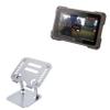 BoxWave Stand and Mount Compatible with GSM LLC VU70 Trail Pad Tablet (7 in) - Executive VersaView Stand, Ergonomic Adjustable Viewing Angle Metallic Riser - Metallic Silver view 1