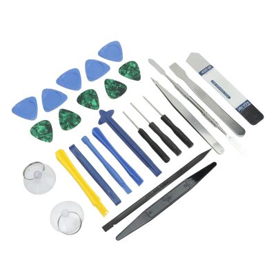 Qudinip 26Pcs Electronics Repair Tool Kit, Pry Tools Set with Slip Proof Handle for Laptop PC Camera Watch Maintenance