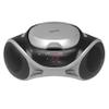 Supersonic SC-726BT Portable AM/FM Radio Top-Loading CD Player with Bluetooth, LED Track Display, Aux Input, Carry Handle, Built-in Speaker, Programmable Memory, Repeat Modes, AC/DC (Silver) view 1