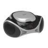 Supersonic SC-726BT Portable AM/FM Radio Top-Loading CD Player with Bluetooth, LED Track Display, Aux Input, Carry Handle, Built-in Speaker, Programmable Memory, Repeat Modes, AC/DC (Silver) view 3