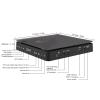 Zunate All Region DVD Player with HD Multimedia Interface AV Output USB Input, Compact CD DVD RW VCD Player for TV Projector Display Home RV Travel view 3