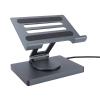 OPPWONG USB C Hub Stand, 7 in 1 5Gbps 360 Degree PD 4K USB A 100W RJ45 PD Aluminum Alloy Laptop Docking Station Stand with Card Slots Foldable Docking Station for Laptop Devices view 1