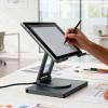 OPPWONG USB C Hub Stand, 7 in 1 5Gbps 360 Degree PD 4K USB A 100W RJ45 PD Aluminum Alloy Laptop Docking Station Stand with Card Slots Foldable Docking Station for Laptop Devices view 3