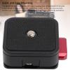 Camera Quick Release Plate, Universal Quick Release Tripod Mount, Aluminum Alloy Quick Release Camera Mount Adapter with Anti Slip Padding, for DSLR Mirrorless Cameras Monopod Stab view 4
