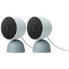 Google Indoor Nest Security Cam 1080p (Wired) - 2nd Generation - Non-Retail Packaging - Fog - 2 Pack view 1