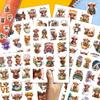 100PCS Highland Cow Stickers - Cute Cartoon Farm Animal Waterproof Vinyl Decals for Laptop, Water Bottle, Scrapbooking, Journals, and Daily Decoration view 4