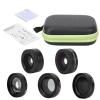 Fisheye Wide Angle Macro CPL Starlight 6 - in - 1 Set Phone Lens, Universal Camera Lens Kit for iPhone, Professional HD Photography Accessories with Clip and Storage Bag view 1