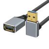 Yinziha USB3.0 Extension Cable Right Angled Connectors 5Gbps Data Transfer for Webcams Printers Keyboards Mouse Flashes Drive view 1