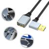 Yinziha USB3.0 Extension Cable Right Angled Connectors 5Gbps Data Transfer for Webcams Printers Keyboards Mouse Flashes Drive view 2
