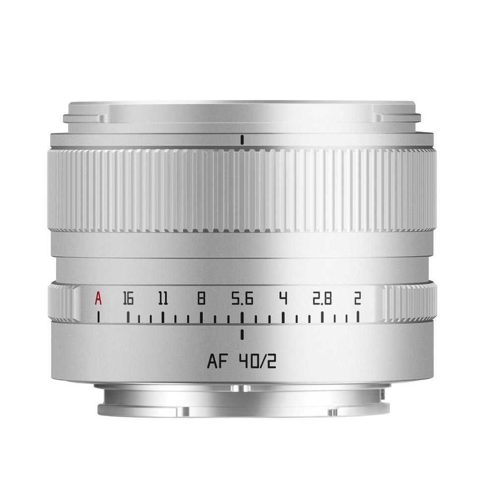 TTARTISAN AF 40mm F2 for Nikon Z-Mount Lens, Full Frame Autofocus Lens for Nikon Z Mount Cameras Z5 Z50 Z6 Z6II Z7 Z7II (Silver)