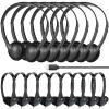 GDBOMA USB C Headphones Bulk 20 Pack for Classroom School Kids,USB Type C Headphones Class Set Compatible with Pad Smartphones Black (B) view 1