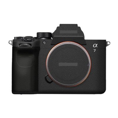 A7M5 Anti-Scratch Camera Cover Decal Skin for Sony ILCE-7M5 / A7 V Camera A7V Protector Wrap Cover Film Sticker Accessories (Leather Black, for Sony A7V/A7M5)
