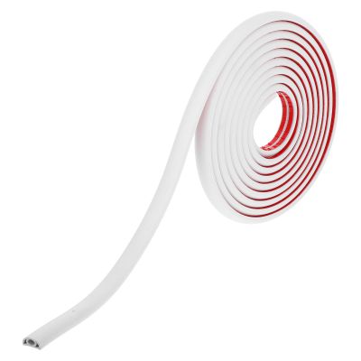 FRCOLOR Self-Adhesive PVC Cable Raceway Cord Cover 2Cm Width 5M Length Wire Organizer for Home Office Wall Wire Management White