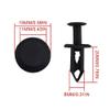 100pcs ATV UTV Plastic Fender Clips Body Rivets with Fastener Eliminator for Polaris Predator Rangers RZR Scrambler Sportsman view 4