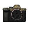A7M5 Anti-Scratch Camera Cover Decal Skin for Sony ILCE-7M5 / A7 V Camera A7V Protector Wrap Cover Film Sticker Accessories (Wave Gold+Wave Black, for Sony A7V/A7M5) view 1