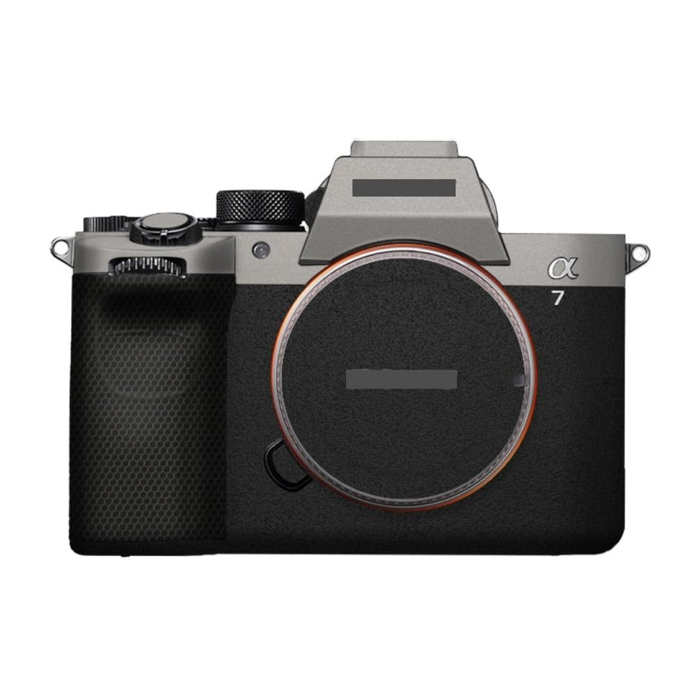 A7M5 Anti-Scratch Camera Cover Decal Skin for Sony ILCE-7M5 / A7 V Camera A7V Protector Wrap Cover Film Sticker Accessories (Titanium+Frosted Black, for Sony A7V/A7M5)