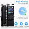 Professional 264GB WUCOTC Digital Voice Recorder - Voice Activated Recorder for Lectures Meetings - 18000 Hours Recording Device with Playback, MP3 Player, Password Protection, Variable Speed, Black view 4