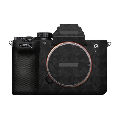 A7M5 Anti-Scratch Camera Cover Decal Skin for Sony ILCE-7M5 / A7 V Camera A7V Protector Wrap Cover Film Sticker Accessories (Triangle Black, for Sony A7V/A7M5)