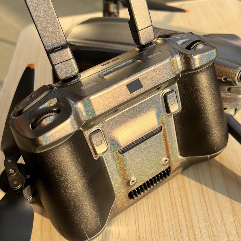 RC 2 Anti-Scratch Skin for DJI RC2 Controller Decal Skin Wrap Cover Film for AIR3 Remote Contrller Sticker Cover Photographic Video Equipment Accessories (Phantom Gray, for DJI RC2)