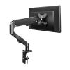 Adjustable Gas Spring Single Monitor Arm Desk Mount Stand for 17 30" Screens up to 19.8 lbs VESA 100x100mm Compatible with C Clamp & Grommet Base view 1