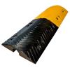 Cable Ramp, Modular Heavy Duty Bump, Yellow and Black Warning Signs for Safety, Rubber Driveway Speed Bumps for High Traffic Driveway Road(7cm) view 1