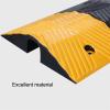 Cable Ramp, Modular Heavy Duty Bump, Yellow and Black Warning Signs for Safety, Rubber Driveway Speed Bumps for High Traffic Driveway Road(7cm) view 2