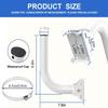LOOKZOZO Universal Wireless Bridge Bracket Mount - Heavy Duty Pole/Wall-Mount Adjustable Holder for Antenna, Point to Point AP, CPE, Client Bridge (1 Pack) view 2