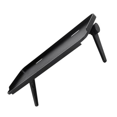 HYTROVE Monitor Screen Shelf Riser for Desk with Perforated Design, TV Storage Shelf Compatible with Media Devices, Computer Monitor Stand for Home Office Use