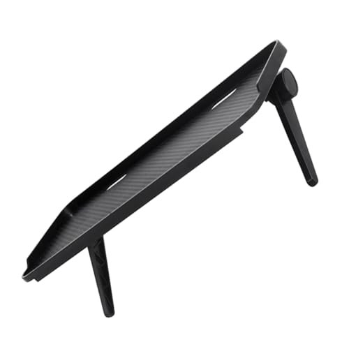 HYTROVE Monitor Screen Shelf Riser for Desk with Perforated Design, TV Storage Shelf Compatible with Media Devices, Computer Monitor Stand for Home Office Use