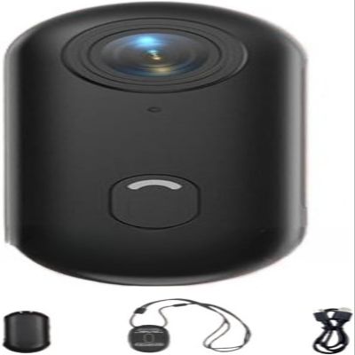 Cestmagu TREKLON 4S Body Camera Thumb Action Camera, 1080P Ultra HD,Compact, Portable Vlogging for Work, Cycling, Travel, Pet Walking (Black, No SD Card)
