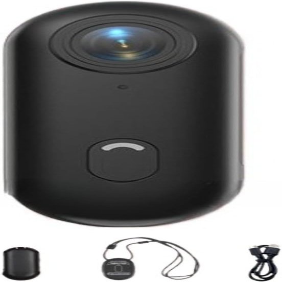 Cestmagu TREKLON 4S Body Camera Thumb Action Camera, 1080P Ultra HD,Compact, Portable Vlogging for Work, Cycling, Travel, Pet Walking (Black, No SD Card)