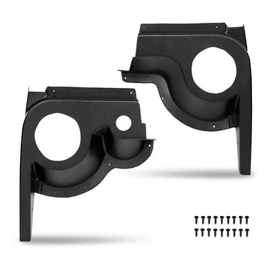 ALLGOOD Front Left & Right Side Speaker Housings Pod Pair Compatible with EZGO TXT Golf Cart 1994-2013 Black