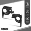 ALLGOOD Front Left & Right Side Speaker Housings Pod Pair Compatible with EZGO TXT Golf Cart 1994-2013 Black view 4