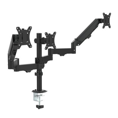 ADBWEKKF 13-27 inch pillar-type triple-panel gas spring monitor stand
