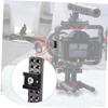 HYTROVE 2Pcs Cold Shoe Mount Adapter Quick Release Flash Stand Bracket for Photographers, Multifunctional Shoe Flash Adapter Compatible with Camera Lighting Equipment, Black view 4