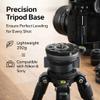 Aluminum Alloy Tripod Leveling Base with Bubble Level, 66mm Platform with 1/4 & 3/8 Inch Thread - Durable CNC Machined, Stable Camera Support for & SLR Tripods view 2