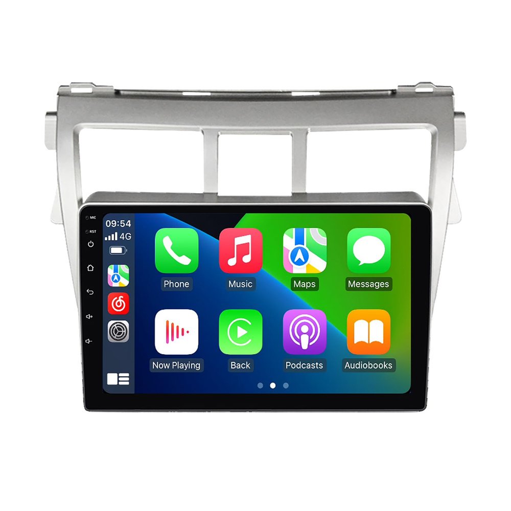 Android 14 Car GPS Reverse Image Navigation, 9 Inch Screen BT Connection Car Multimedia FM Player for Toyota Vios 2007 2008 2009 2010 2011 2012