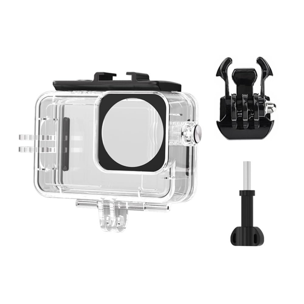 45m/147ft Waterproof Case for DJI Osmo Action 6, Underwater Deep Diving Housing Shell Cage, Action Camera Protective Shell (only case)