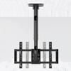 QICBYING Adjustable Tilt TV Ceiling Mount - Tv Wall Mount Stand, 360 Rotating Ceiling Mounting Bracket, for 39-90 Inches TVs, 85kg Load Capacity, Max. VESA 600X400mm view 1