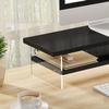 2-Tier Wooden Monitor Stand with Acrylic Support - Clear Computer Desktop Riser TV Shelf for Multimedia White - 60cm Height Adjustable Ergonomic Solution view 3