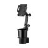 360 Rotating Car Cup Holder Mount Expander with Phone Holder - Universal Adjustable Accessories for Smartphones, Ideal for Road Trip & Daily Commute view 1