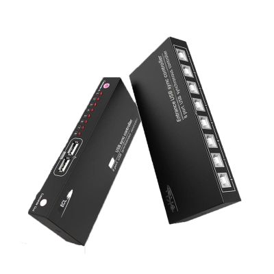 8 Ports Computer Mouse and Keyboard Control Synchronizer, Game Multi Open Synchronizer, USB Sharing Device, Plug and Play