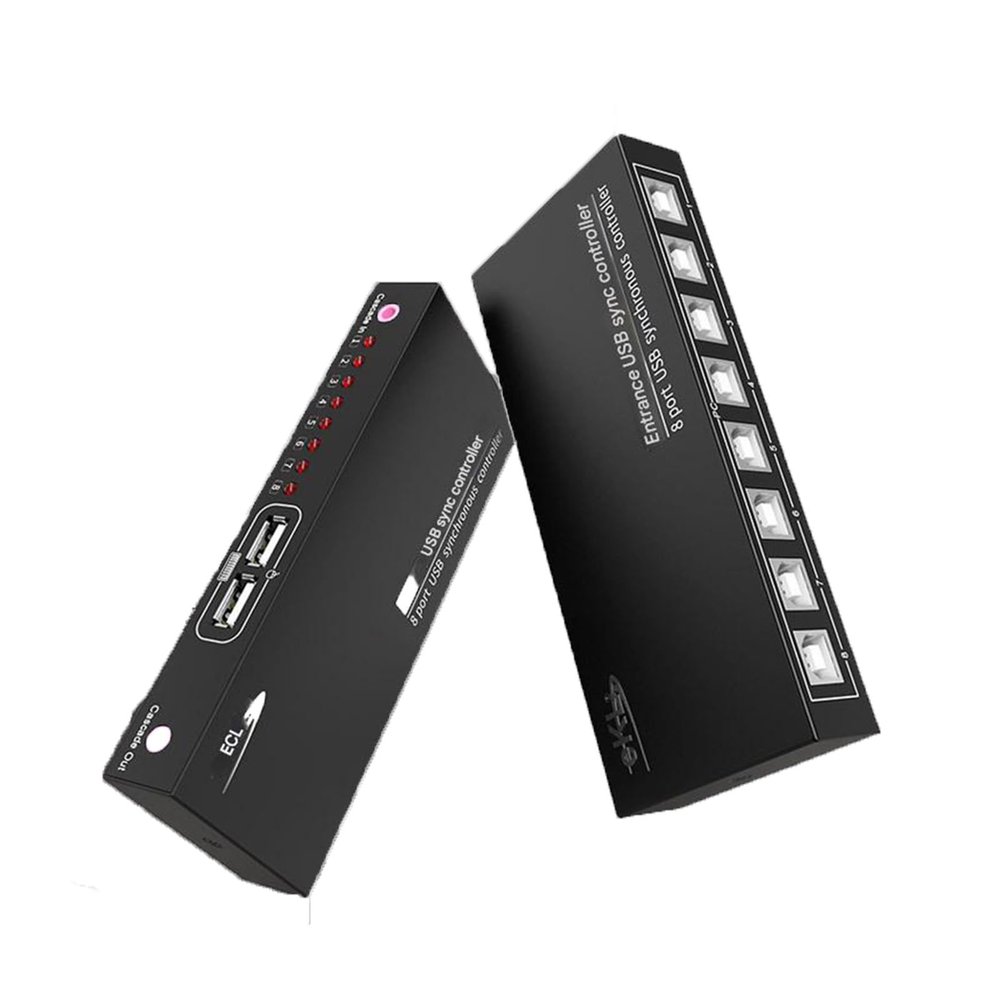 8 Ports Computer Mouse and Keyboard Control Synchronizer, Game Multi Open Synchronizer, USB Sharing Device, Plug and Play