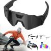 4K HD POV Baseball Glasses with Camera, 2026 Upgrade Smart Video Recording Glasses for Action Sports with 32 Memory, Smart Glass Men Women Sunglasses (Black -B) view 1