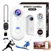 The Snap Cam, Snapcam Baseball, 120 Ultra-Wide Hands-Free Magnetic Pov Camera, HD 1080p/4k Mini Body Wearable Adventure Sports Camera with Audio Video, For Vlogging Motorcycle Swimming (White, 1080P) view 1