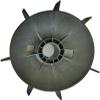1pc 3GZV304014-3 Fan Blade for ABB Motor M3AA160ML2 - 40mm Shaft Diameter, 260mm Outer Diameter, 12mm Keyway(Black) view 1